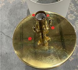 Open Box: Aria Glass Table Lamp (31") - Brass