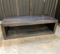 Open Box: Folsom Rectangular Coffee Table (58") - Charcoal