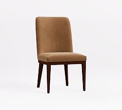 Open Box: Layton Leather Grand Dining Chair - Mason Pebble Caramel, Mahogany