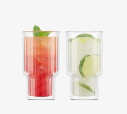 Bodum Navalia Double Wall Highball Glasses - Set of 2
