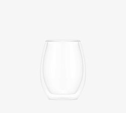 Bodum Skal Double Wall Merlot Stemless Glass - Set of 2