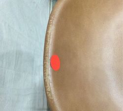 Open Box: Brenner Leather Counter Stool (23.5") - Tan, Bronze