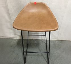 Open Box: Brenner Leather Counter Stool (23.5") - Tan, Bronze