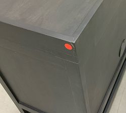 Open Box: Dolores Cane Buffet (72") - Black