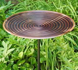 Bronze Rippled Bird Bath