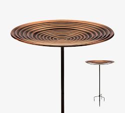 Bronze Rippled Bird Bath