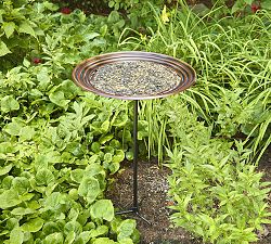 Bronze Rippled Bird Bath