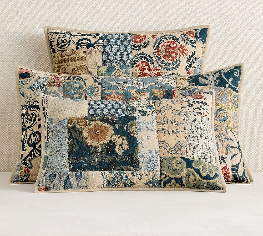 Valentina Patchwork Quilted Sham by Pottery Barn