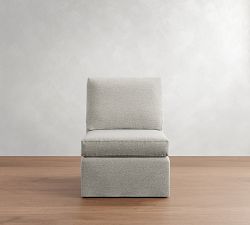 Build Your Own Cameron Modern Roll Arm Slipcovered Sectional