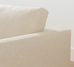 Carmel Slim Arm Slipcovered Sofa (56"&ndash;116")