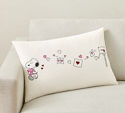 Peanuts Snoopy™ Hearts Lumbar Pillow Cover