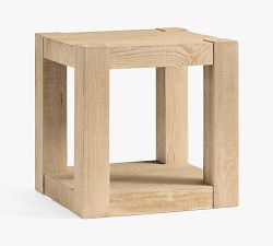 Rockport Rectangular Reclaimed Wood Side Table (24")