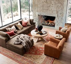 Modern Farmhouse Round Coffee Table (44")