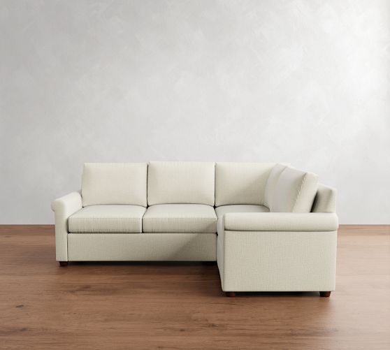 Cameron Modern Roll Arm 3-Piece Sectional (100") by Pottery Barn