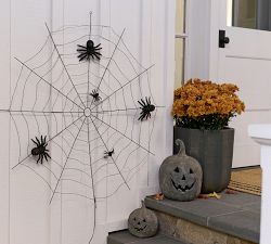 Lit Wire Spider Web