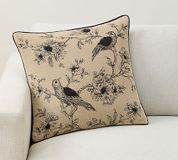 Nightshade Embroidered Pillow Cover