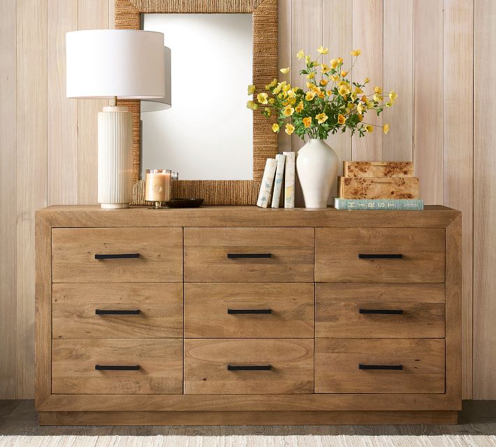 Oakleigh 9-Drawer Wide Dresser, Heirloom Wheat, Frances Hardware | Pottery Barn Oakleigh 9-Drawer Wide Dresser, Heirloom Wheat, Frances Hardware | Pottery Barn