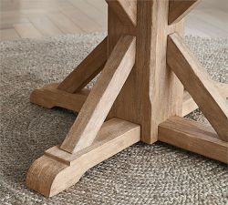 Benchwright Round Pedestal Extendable Dining Table (48"-72")