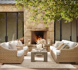 Modern Farmhouse Outdoor Lumbar Pillow