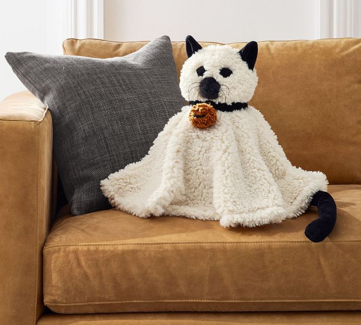 Cleo The Cat Ghost Shaped Pillow | Pottery Barn
