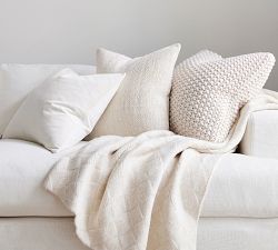 Bayside Seed Stitch Pillow Cover