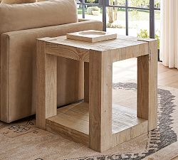 Rockport Rectangular Reclaimed Wood Side Table (24")