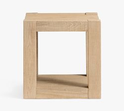 Rockport Rectangular Reclaimed Wood Side Table (24")