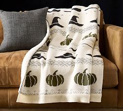 Witch Hat Fair Isle Knit Jacquard Throw