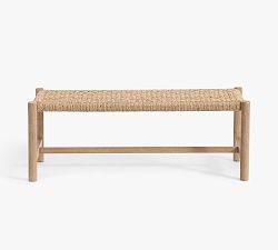 Open Box: Bolinas Woven Bench (50") - Seadrift