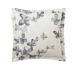 Open Box: Butterfly Kisses Organic Percale Shams, Euro, Set of 3 - Multi