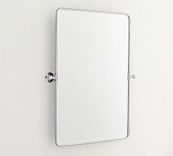 Open Box: Vintage Rounded Rectangular Pivot Mirror (27" x 35") - Chrome