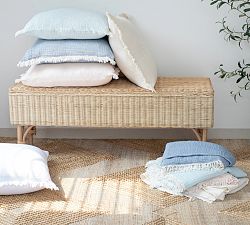 Turkish Cotton Fringe Pillow