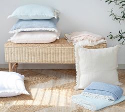 Turkish Cotton Fringe Pillow