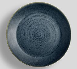 Open Box: Larkin Outdoor Melamine Dinner Plates, Set of 4 - River Blue