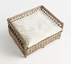 Charlotte Rattan Pet Bed