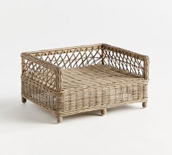 Charlotte Rattan Pet Bed