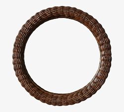 Hand-Braided Roseau Rattan Mirror