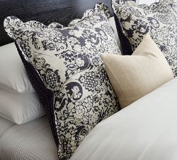 Velvet Scalloped Edge Reversible Quilted Sham