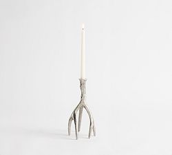 Nickel Antler Candle Holder