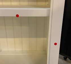 Open Box: Aubrey Modular Media Hutch (36"W x 48"H) - Dutch White