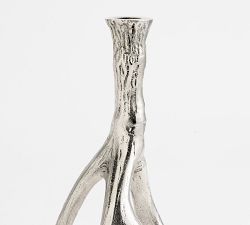 Nickel Antler Candle Holder