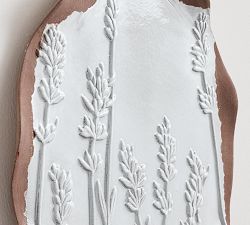 Earthenware Botanical Wall Plate