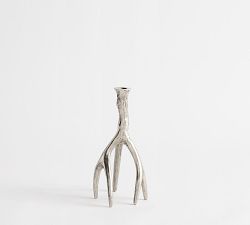 Nickel Antler Candle Holder