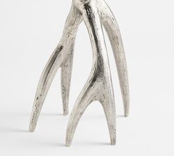 Nickel Antler Candle Holder