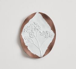 Earthenware Botanical Wall Plate