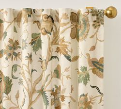 Lydia Palampore Embroidered Curtain