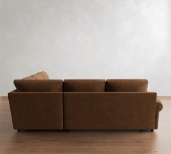 Bellevue Leather 3-Piece L-Shaped Sectional (118")