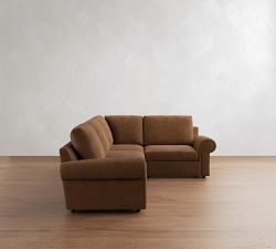 Bellevue Leather 3-Piece Sectional (118")
