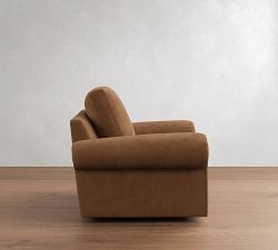 Bellevue Leather Swivel Chair