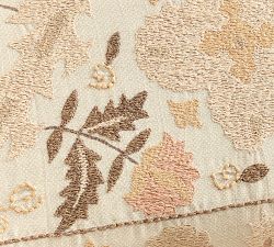 Inez Suzani Embroidered Lumbar Pillow Cover